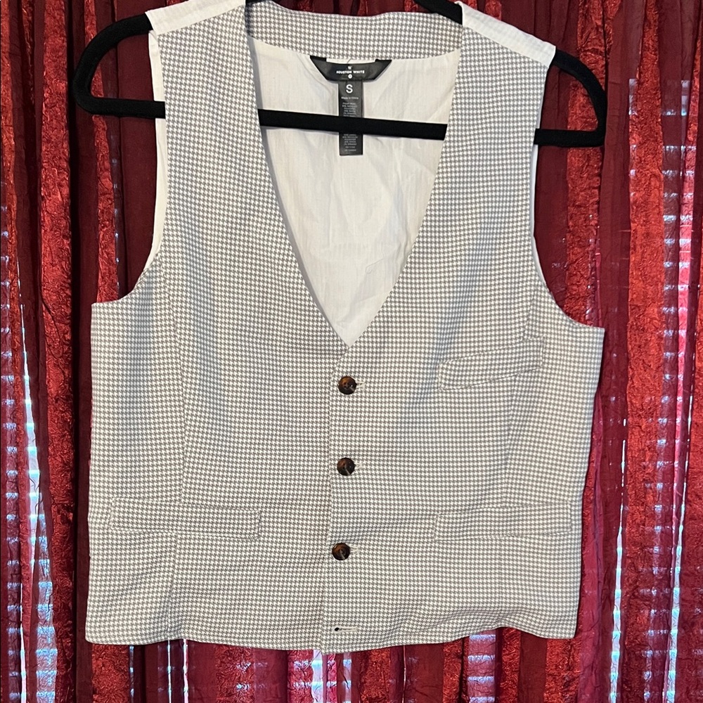Men's Gray Checkered Vest
